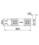 Corp de iluminat cu led SMART [4] - HE - 2 module - EMERGENCY - 1 X DALI DT6 + 1 X DALI DT1 (EMERG. 3H) - ARRAY OPTIC - 3000 K - IP65 - CLASS I