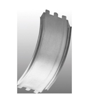 COVER FOR CONCAVE RISING CURVE 90° - BRN110 - WIDTH 125MM - RADIUS 200° - FINISHING HDG