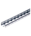 CABLE TRAY WITH TRANSVERSE RIBBING IN GALVANISED STEEL BRN35 - WIDTH 155MM - FINISHING: Z 275