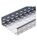 CABLE TRAY WITH TRANSVERSE RIBBING IN GALVANISED STEEL BRN65 - WIDTH 215MM - FINISHING: Z 275