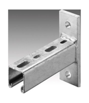 BRACKET 41X41 WITH FLAT END - LENGTH 160MM - FINISHING: HDG