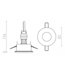 APRIORI alb satinated sticla 230V GU10 35W IP54