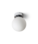 BOLLY 17 Plafoniera  opal-colored sticla/crom 230V E27 15W IP44