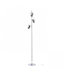 BUGSY Lampa podea crom sticla 230V GU10 3x50W