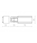 EUTRAC feed-in, polarity left alb 230V