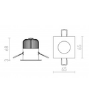 ICCO SQ corp de iluminat incastrat alb 230V/350mA LED 7W 3000K