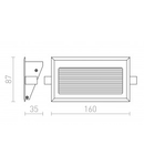 INTRO L aluminiu periat 350mA LED 3W 3000K