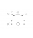 KOMBIX 2 Corp de iluminat suspendat set WB+BC+CHF 230V E27 2x28W