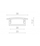 LED PROFILE A corp de iluminat incastrat 1m