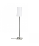 LULU Lampa podea  alb/negru crom 230V E27 28W