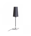 LULU table alb/negru crom 230V E27 28W