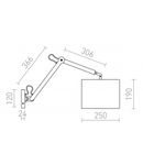 MADISON W Corp de iluminat aplica alb crom 230V E27 42W