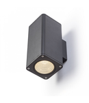 MIZZI SQ II Corp de iluminat aplica gri antracit 230V LED 2x12W 46° IP54 3000K