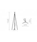 NYC TRIPOD TRIPOD Lampa podea lamp crom 230V E27 42W