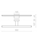 PALEA 500 crom 230V LED 7W IP44 3000K