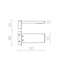 PARAGNA Corp de iluminat aplica crom 230V LED 5.7W IP44 3000K