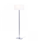 PLAZA Lampa podea  alb crom 230V E27 42W