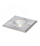 RIZZ SQ 105 stainless steel 230V LED 3W 96° IP65 3000K