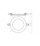 SOCORRO R 170 corp de iluminat incastrat alb 230V LED 12W 3000K