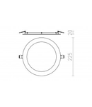 SOCORRO R 225 corp de iluminat incastrat alb 230V LED 18W 3000K