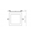 SOCORRO SQ 225 corp de iluminat incastrat alb 230V LED 18W 3000K