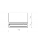 TORINO Corp de iluminat aplica alb 230V LED 2x5W IP54 3000K