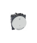 Intrerupator doi poli switch Arteor- ind.+WATER HEATER mark.-20 AX-rotund-2 module- soft alu