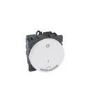 Intrerupator doi poli switch Arteor- ind.+WATER HEATER mark.-20 AX-rotund-2 module-alb