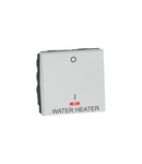 Intrerupator doi poli switch Arteor-cu ind. + WATER HEATER mark.- 20 AX-2 module- soft alu