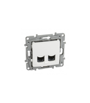 2 x RJ 45 Cat.6 UTP priza Niloé - 9-contact - alb