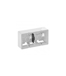 2-modul aparent-doza montaj Valena Life - 160 x 89 x 44.8 mm - alb