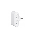 2P multi-priza plug - 4 side outlet - alb - German/Fr standard - cardboard