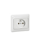 2P+E Priza standard Francez Kaptika - flush mounting - 16 A 250 V~ - alb