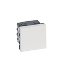 Intrerupator cap scara Mosaic 20 AX 250 V~ - 2 module - 2 pole - alb