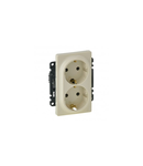 2x2P+E priza Valena Life - German standard - 16 A 250 V~ - ivory