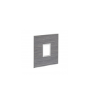 Placa standard American si Sud African Arteor 1 vertical patrat module pentru 2'' x 4'' box - wood gri oak