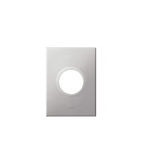 Placa standard American si Sud African Arteor versiune rotunda 2 module pentru 2'' x 4'' box - soft alu