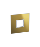 Placa standard American si Sud African Arteor versiune patrata 2 module pentru 4''x4'' box - reflective gold