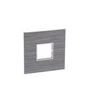 Placa standard American si Sud African Arteor versiune patrata 2 module pentru 4''x4'' box - wood gri oak