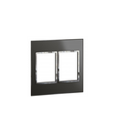 Placa standard American si Sud African Arteor versiune patrata 2x3 module - reflective negru