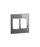 Placa standard American si Sud African Arteor versiune patrata 2x3 module - reflective stainless steel