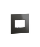 Placa standard American si Sud African Arteor versiune patrata 3 module pentru 4'' x 4'' box - reflective negru