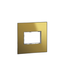 Placa standard American si Sud African Arteor versiune patrata 3 module pentru 4'' x 4'' box - reflective gold