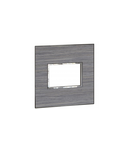 Placa standard American si Sud African Arteor versiune patrata 3 module pentru 4'' x 4'' box - wood gri oak