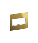 Placa standard American si Sud African Arteor versiune patrata 4 module pentru 4'' x 4'' box - reflective gold