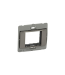 Arteor adaptor Mallia - 1 module - dark silver