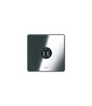 British standard double USB Synergy - Sleek Design polished stainless steel