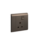 British standard priza Belanko colours - 1 module single pole switched - 5 A 250 V~ - brandn