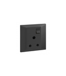 British standard priza Belanko colours - 1 module single pole switched + neon - 15 A 250 V~ - dark gri