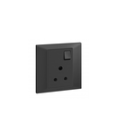 British standard priza Belanko S - 5A 250V~ 1 module single pole switched - anthracite